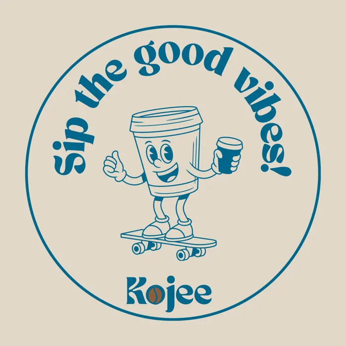 Sip the good vibes sticker